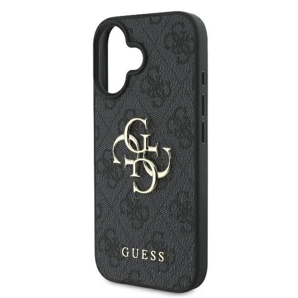 Etui Guess iPhone 16 6.1" czarny/black hardcase 4G Big Logo
