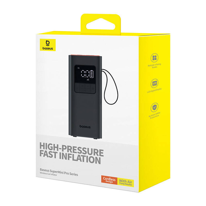 Pompka samochodowa/kompresor Baseus SuperMini Pro (czarna)