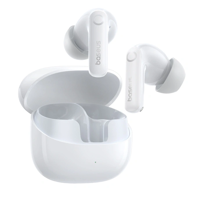 Słuchawki bezprzewodowe Baseus Bass BP1 Pro TWS Bluetooth douszne - białe