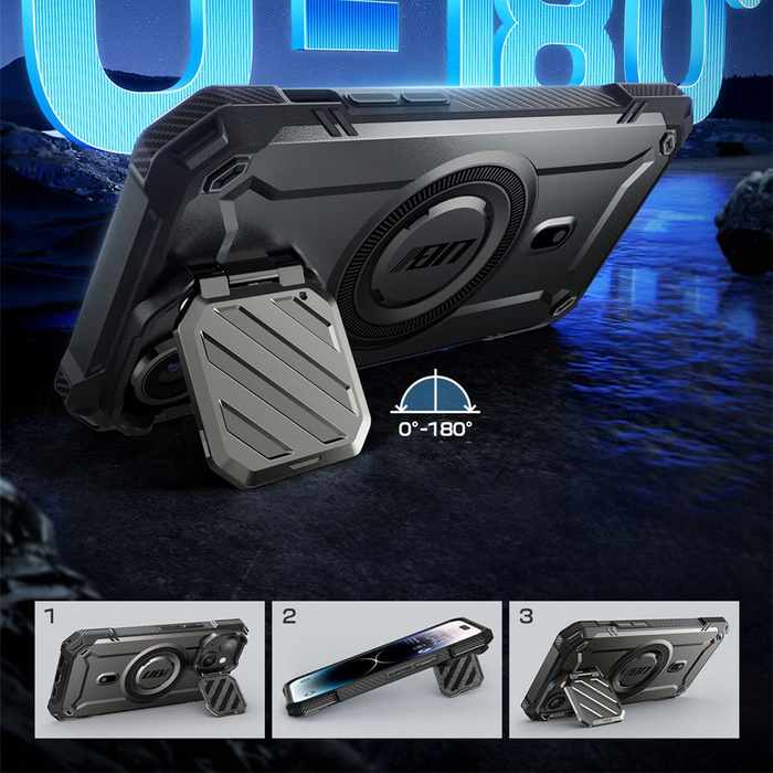 Etui Supcase Ub Xt Mag Magsafe iPhone 15 Black Case