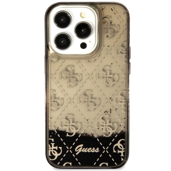 Etui Guess GUHCP14LLC4PSGK iPhone 14 Pro 6.1" czarny/black hardcase Liquid Glitter 4G Transculent Case