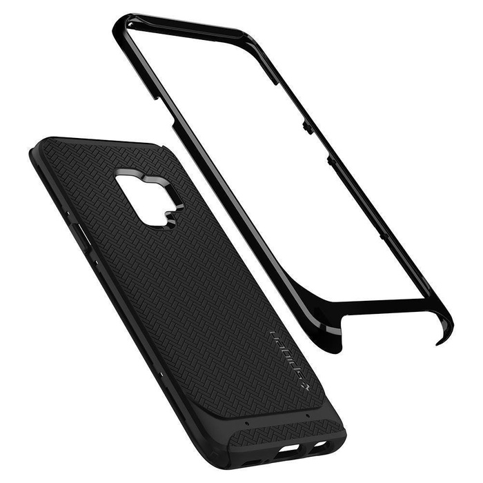 Etui Spigen Galaxy S9 Neo Hybrid Czarne Case Samsung Shiny Black
