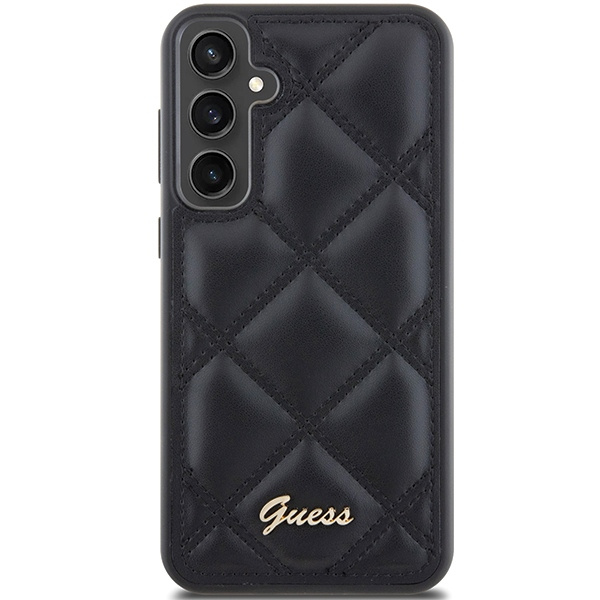 Etui Guess GUHCS23FEPSQSQSK Samsung Galaxy S23 FE S711 czarny/black hardcase Quilted Metal Logo Case