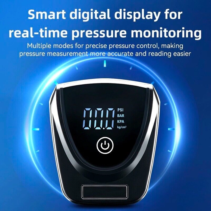 Pompka nożna Rockbros 42430001001 z wyświetlaczem - czarna