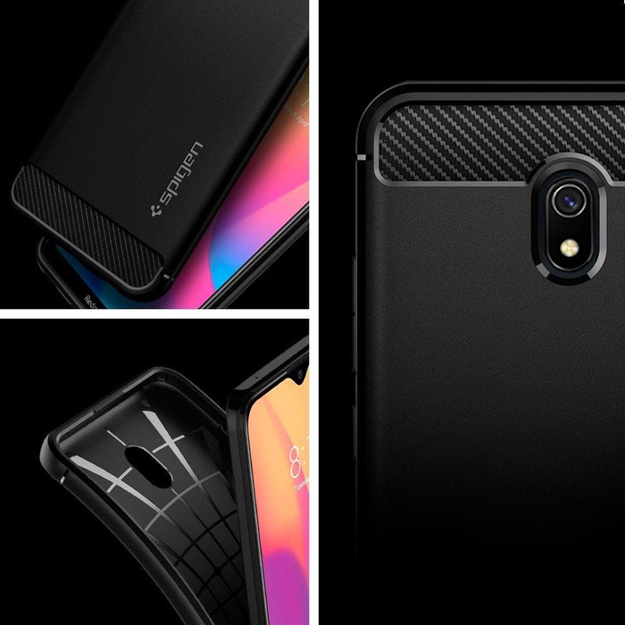 Etui SPIGEN Rugged Armor Xiaomi Redmi 8a Matte Black Czarne Case 
