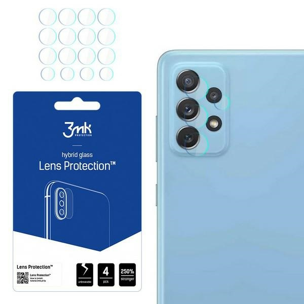 Szkło Hybrydowe 3MK Samsung Galaxy A72 Lens Protect Ochrona Na Obiektyw Aparatu 4szt Glass