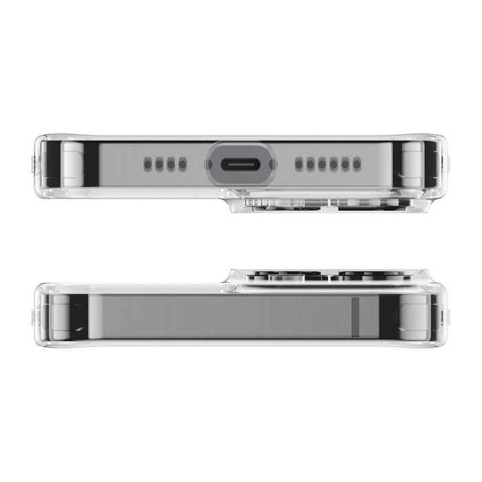 Baseus Frosted Glass Case etui pokrowiec do iPhone 13 Pro Max sztywna obudowa z żelową ramką przezroczysty (ARWS000202)