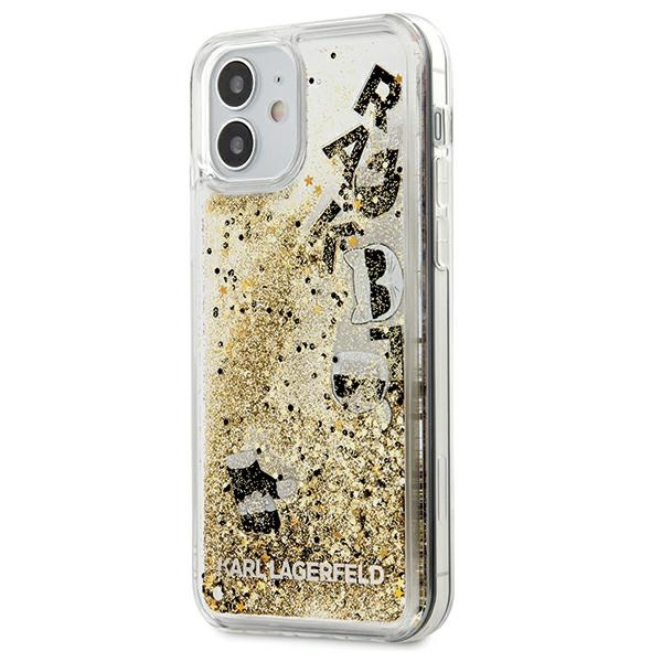 Etui KARL LAGERFELD Apple iPhone 12 Mini Glitter Charms Złoty Hardcase