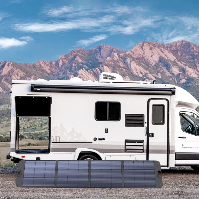 Choetech ładowarka solarna składana 200W czarna (SC011)