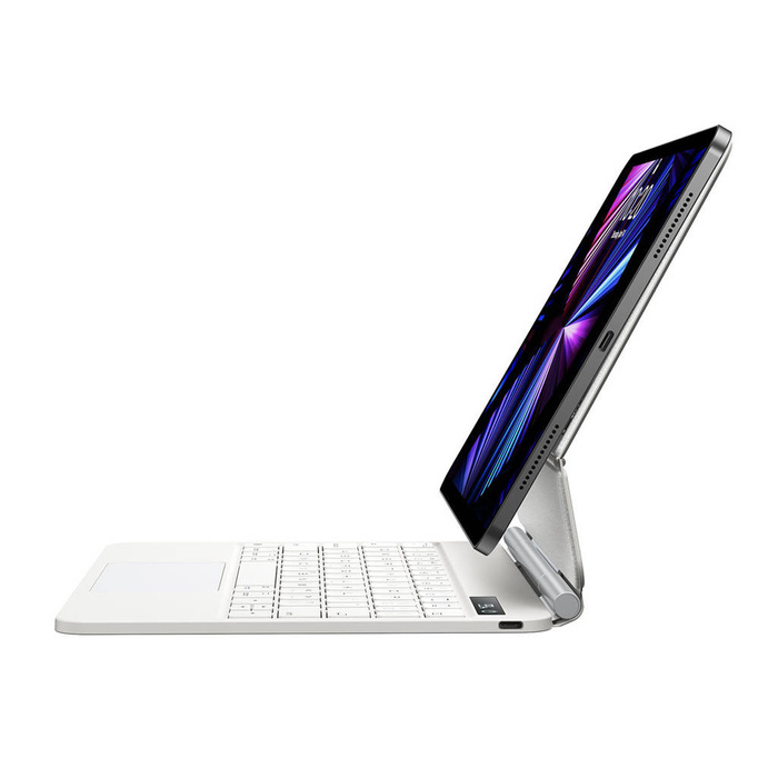 Baseus Brilliance magnetyczne etui z klawiaturą i wbudowanym wyświetlaczem do iPad Pro 11" (2018/2020/2021) / iPad Air 4 10.9" / iPad Air 5 10.9" biały