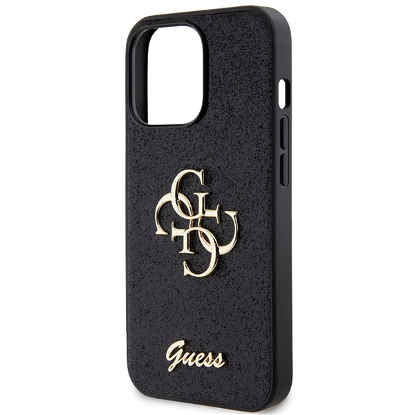 Etui Guess GUHCP13LHG4SGK iPhone 13 Pro / 13 6.1" czarny/black hardcase Glitter Script Big 4G Case