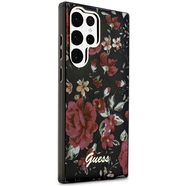 Etui Guess Guhcs23lhcfwsa S23 Ultra S918 Zielony/kaki Hardcase Flower Collection Case