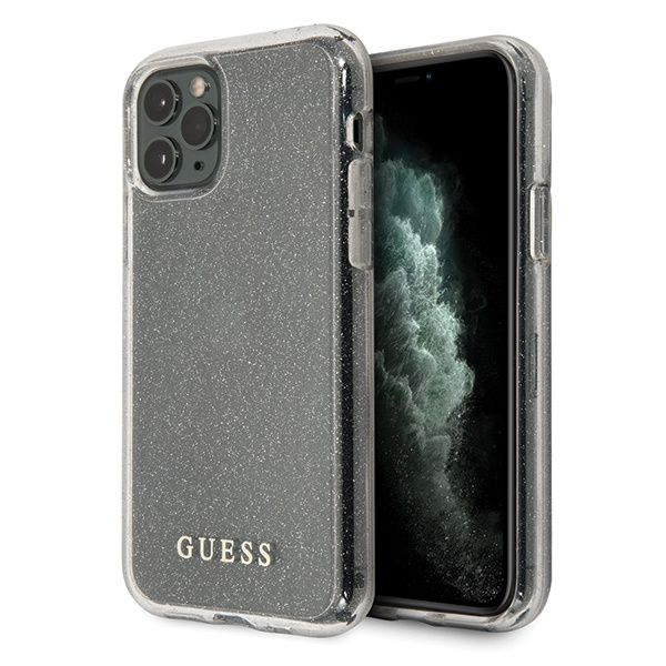 Etui GUESS Apple iPhone 11 Pro Glitter Srebrny Case
