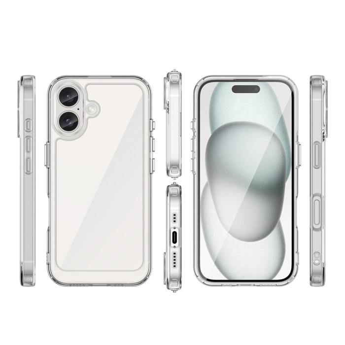 Etui Outer Space Case z żelową ramką do iPhone 16 Plus - przezroczyste