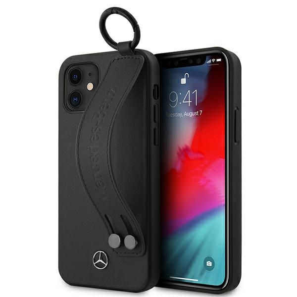 Etui Mercedes Apple iPhone 12 Mini Strap Line Czarny Case