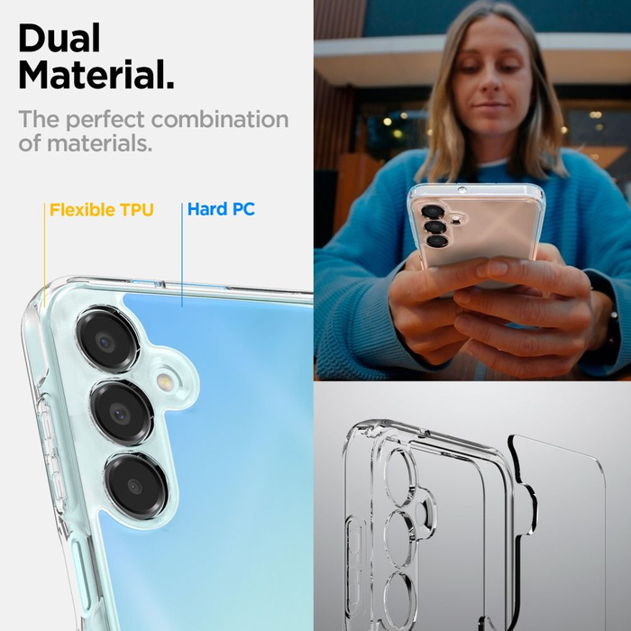 ETUI SPIGEN ULTRA HYBRID GALAXY A16 4G / 5G CRYSTAL CLEAR