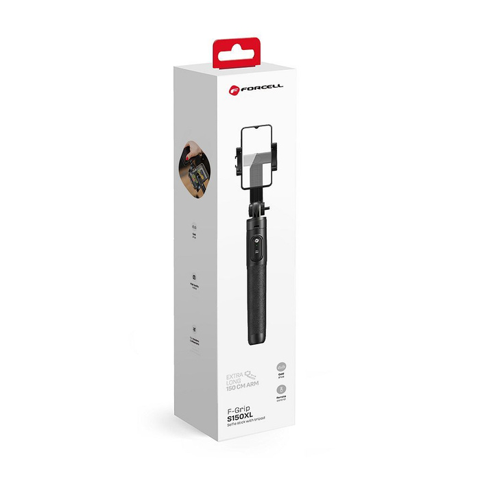 FORCELL F-GRIP S150XL selfie stick tripod z pilotem na bluetooth 