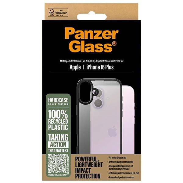 Etui PanzerGlass HardCase iPhone 16 Plus 6.7" czarny/black 1297