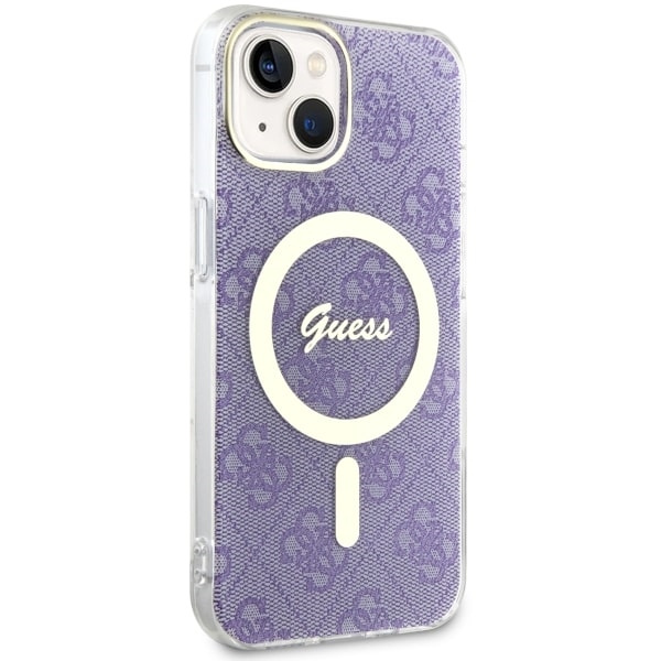 Etui Guess GUHMP14SH4STU iPhone 14 6.1" purpurowy/purple hardcase 4G MagSafe Case