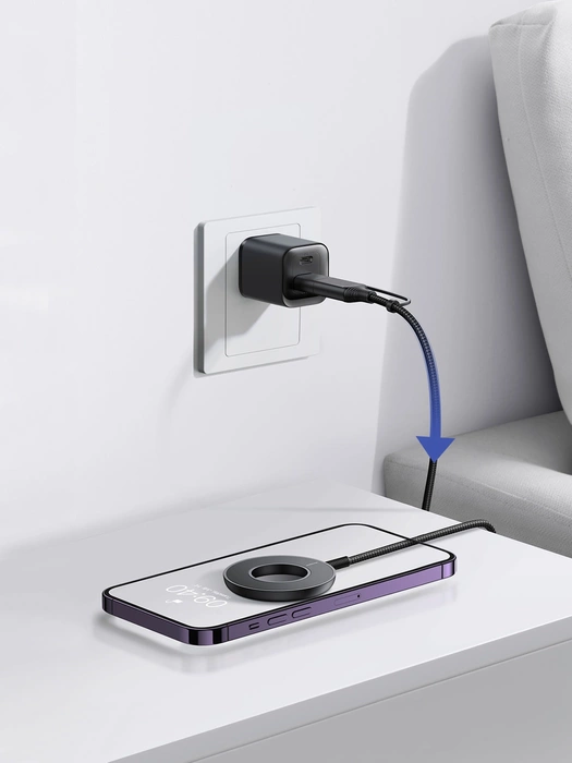 Joyroom bezprzewodowa ładowarka magnetyczna 15W czarna (JR-WQM03)