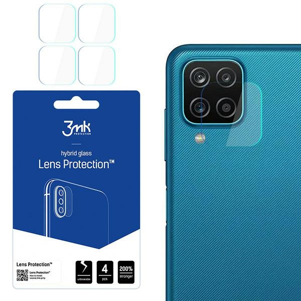 Szkło Hybrydowe 3MK Samsung Galaxy M12 Lens Protect Ochrona Na Obiektyw Aparatu 4szt Glass