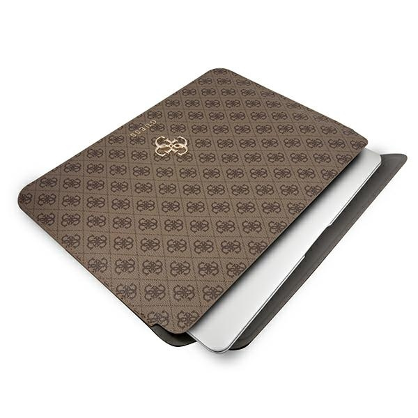 Etui GUESS Laptop Tablet 13 Sleeve 4G Big Logo Brązowy Case
