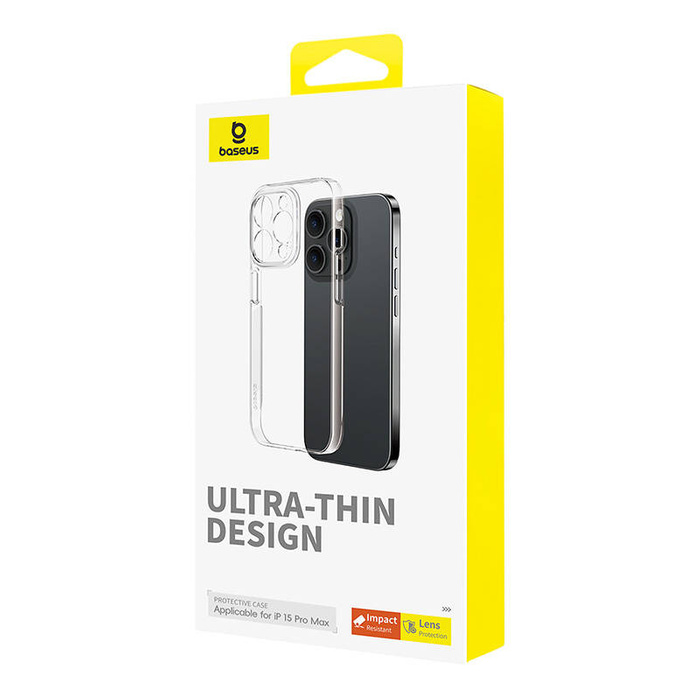 Etui na telefon iPhone 15 Pro Max Baseus OS-Lucent Series (Przezroczysty)