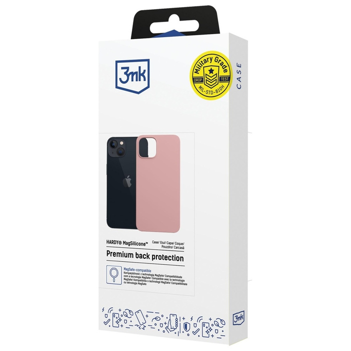 Etui 3MK Hardy MagSilicone do Apple      iPhone 15 różowy