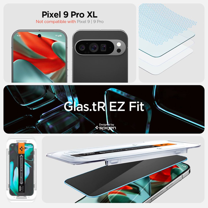 SZKŁO PRYWATYZUJĄCE SPIGEN GOOGLE PIXEL 9 PRO XL GLAS.TR ”EZ FIT” 2-PACK PRIVACY