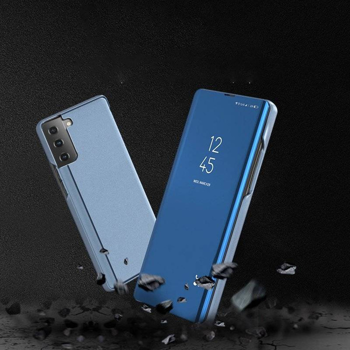 Clear View Case futerał etui z klapką Samsung Galaxy S21+ 5G (S21 Plus 5G) różowy