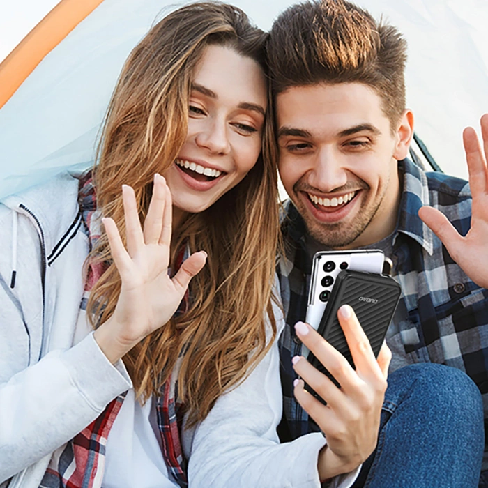 Powerbank Dudao K11 Pro 20000mAh z wbudowanymi kablami - czarny