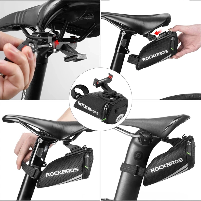 Torba rowerowa Rockbros C28 pod siodełko - czarna