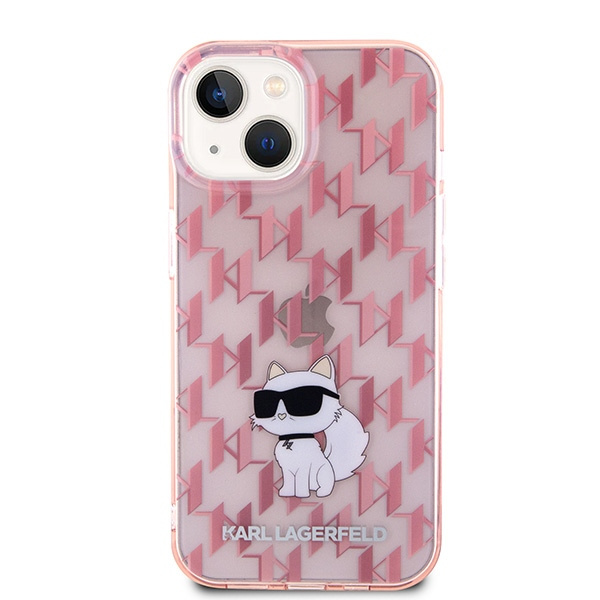 Etui Karl Lagerfeld KLHCP15SHNCMKLP iPhone 15 6.1" różowy/pink hardcase Monogram Choupette Case