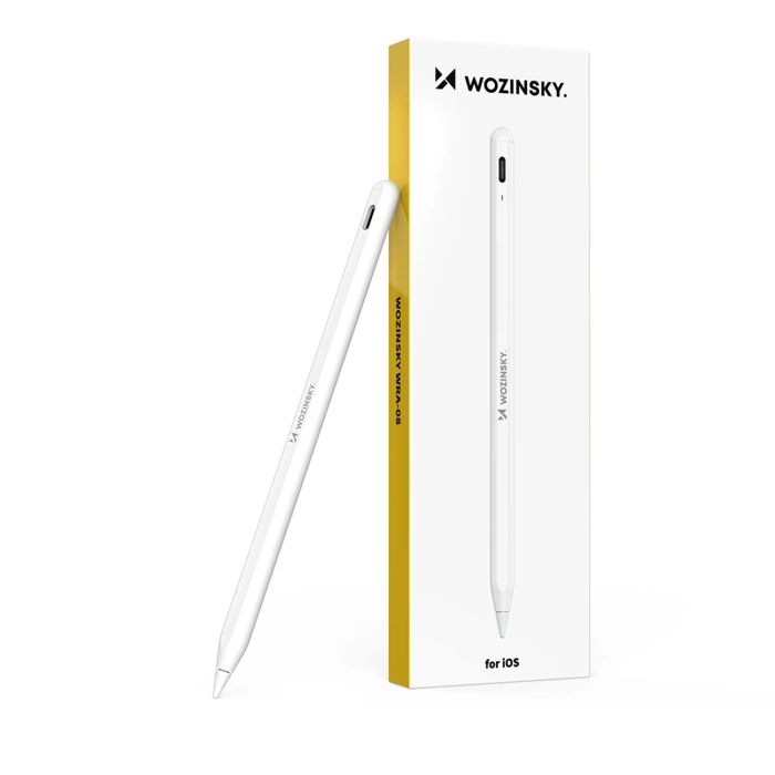 Rysik Wozinsky WRA-08  Stylus do iPad USB-C szybkie ładowanie Apple iPad 2018-2025 - biały