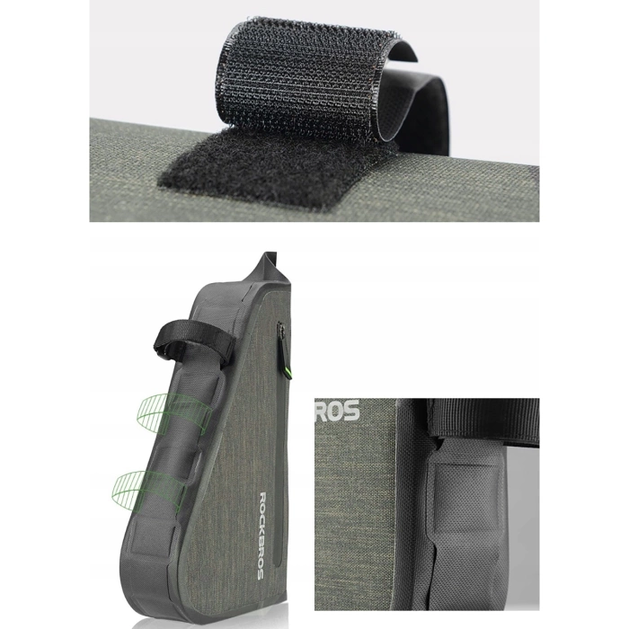 Torba Rockbros AS-017 rowerowa na ramę 5 l - ciemnozielona