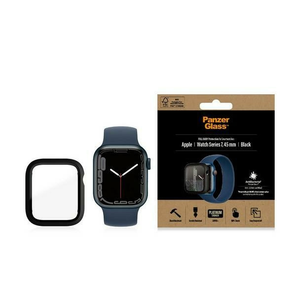 PanzerGlass Full Body Apple Watch 7 45mm czarny/black AB 3664