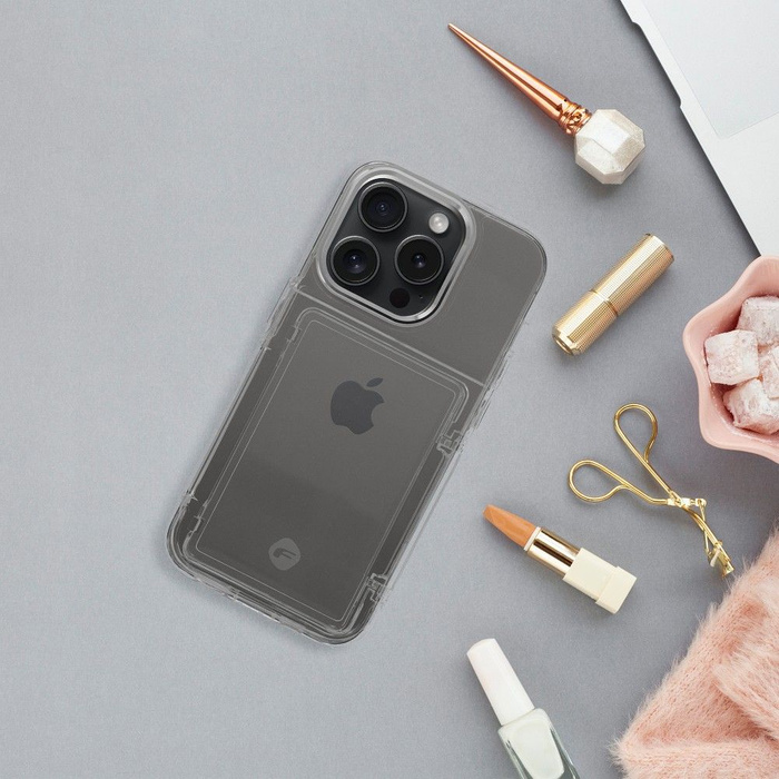 Etui na iPhone 15 PRO MAX Forcell F-Protect Crystal Pocket transparent