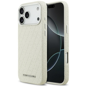 Etui Karl Lagerfeld FW Stamped Karl MagSafe do iPhone 17 Pro Max beżowy