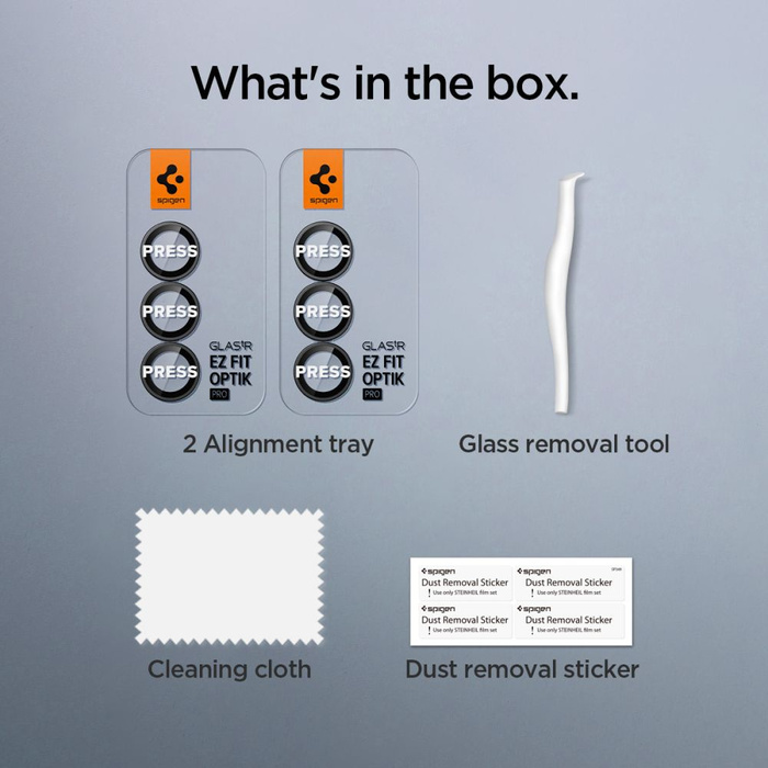 OSŁONA APARATU SPIGEN SAMSUNG GALAXY Z FOLD 7 OPTIK PRO HD GLAS.TR ”EZ FIT” CAMERA PROTECTOR 2-PACK CZARNA