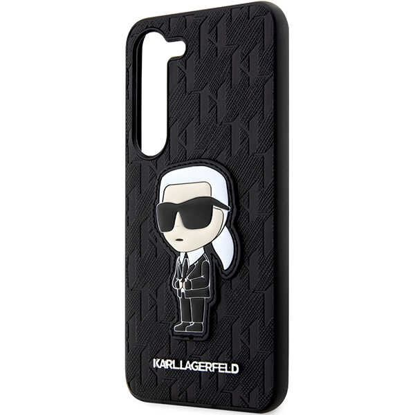 Etui Karl Lagerfeld KLHCS23MSAKLHKPK S23 Plus S916 hardcase czarny/black Saffiano Monogram Ikonik Case