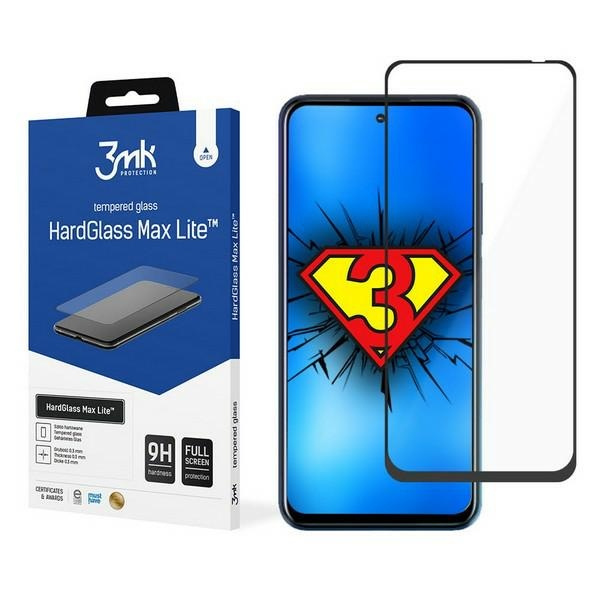 Szkło Hartowane 3MK HTC Desire 21 Pro 5G Czarny HardGlass Max Lite