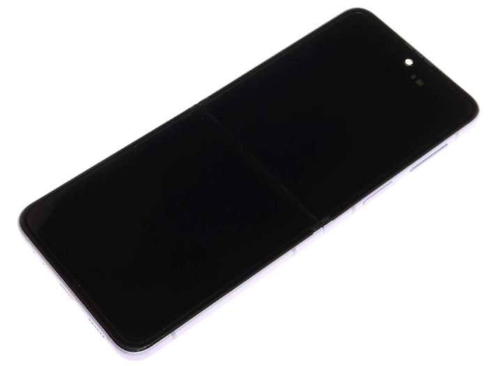 Wyświetlacz Samsung Galaxy Z Flip 3 5G LCD Dotyk Oryginalny Fioletowy Grade C/C z wadą