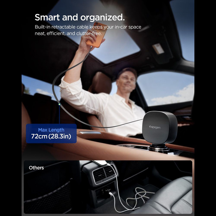 ŁĄDOWARKA SAMOCHODOWA SPIGEN EV603BT ESSENTAIL 60W CZARNA