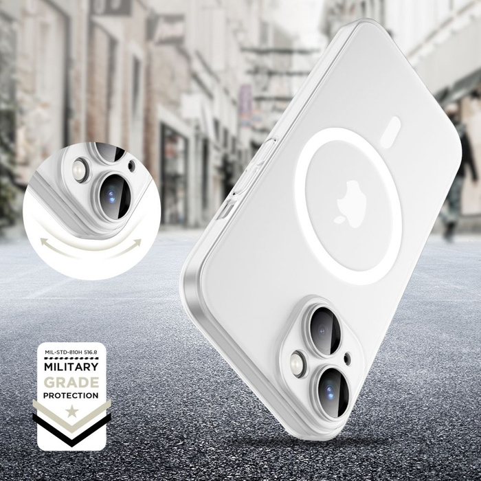 TECH-PROTECT MAGSLIM MAGSAFE IPHONE 15 MATTE/WHITE