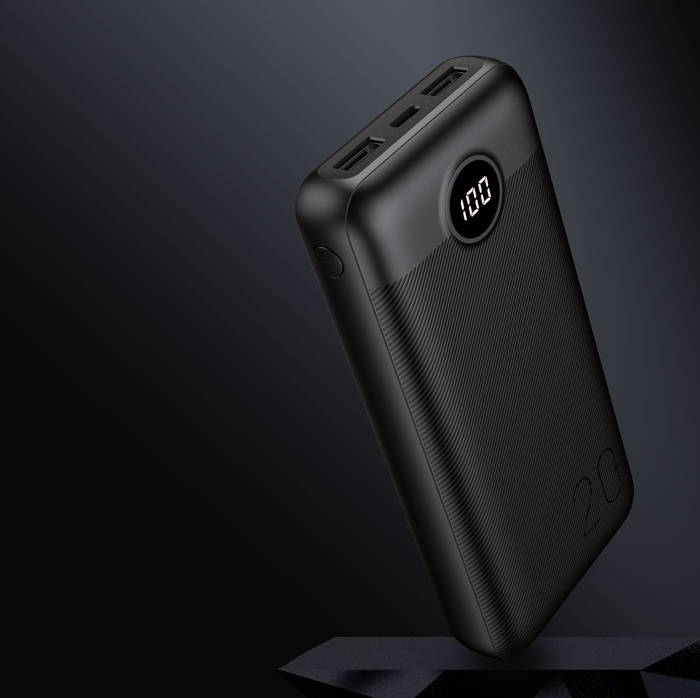 VEGER powerbank 20000 mAh PD QC3.0 2A 20W L20S (VP2039PD / W2039PD) czarny