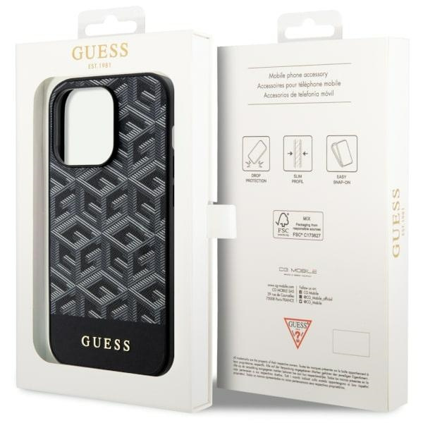 Etui Guess GUHMP14XHGCFSEK iPhone 14 Pro Max 6.7" czarny/black hardcase GCube Stripes MagSafe Case