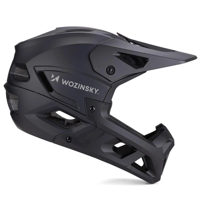 Kask rowerowy fullface Wozinsky z osłoną szczęki M - czarny