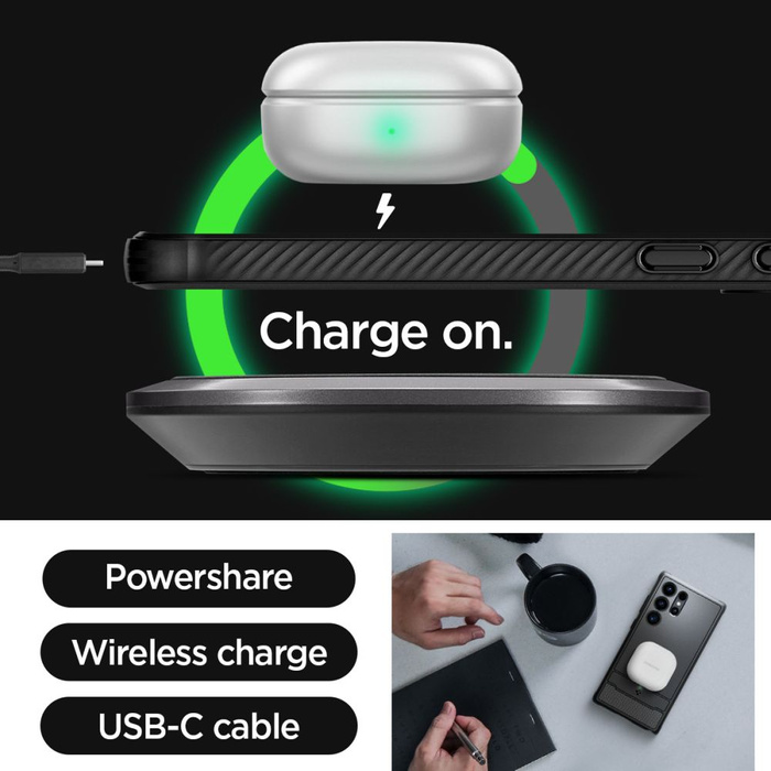 Etui Spigen Rugged Armor Samsung Galaxy S24 Ultra Matte Black Case