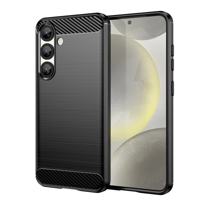 Etui Carbon Case elastyczne silikonowe na Samsung Galaxy M16 5G - czarne