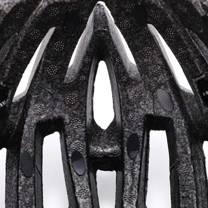 Kask rowerowy MTB Wozinsky z tylną lampką USB L - czarno-biały